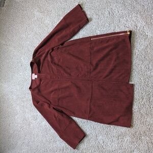 Chico's Open Front Brown Jacket - Large